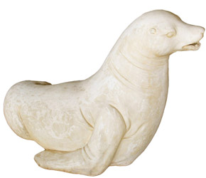 海狮砂岩雕塑