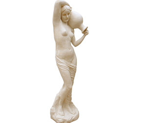 泉美女玻璃钢雕塑