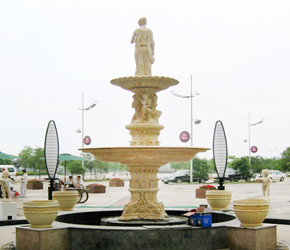 泸州地产砂岩流水盆雕塑